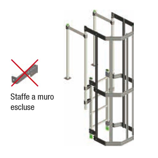 Vendita online Sbarco con ringhiera paracorpo per scala Security System